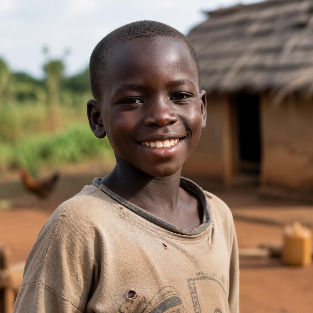 Ugandan children playing